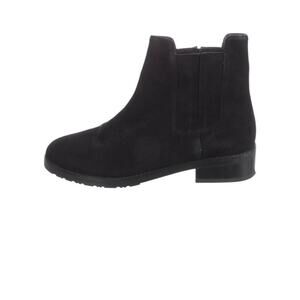 Stuart Weitzman Black Suede Chelsea Ankle Boots Size 10M